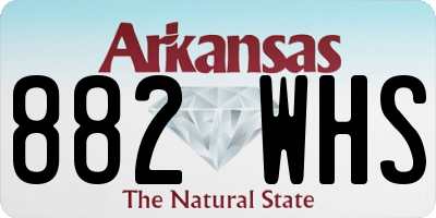 AR license plate 882WHS