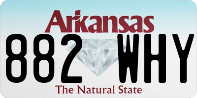 AR license plate 882WHY