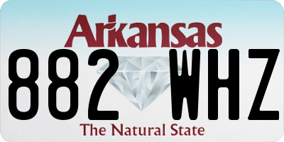 AR license plate 882WHZ
