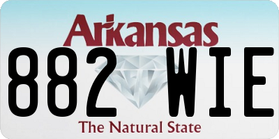 AR license plate 882WIE