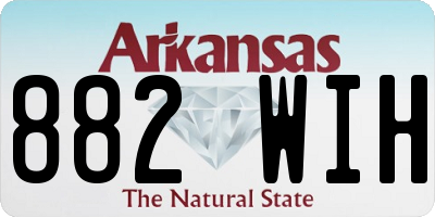 AR license plate 882WIH