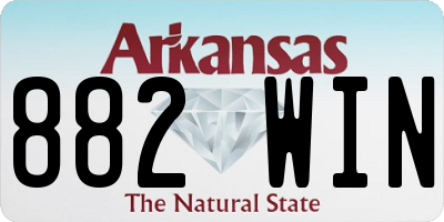 AR license plate 882WIN
