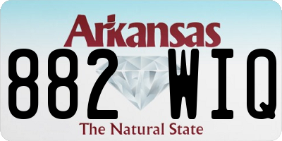 AR license plate 882WIQ