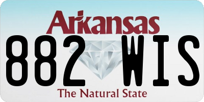 AR license plate 882WIS