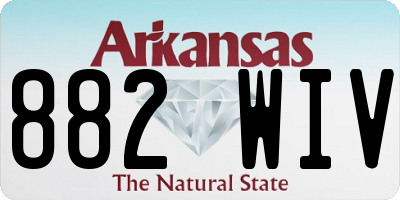 AR license plate 882WIV