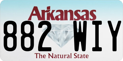 AR license plate 882WIY