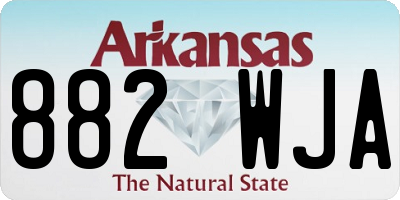AR license plate 882WJA
