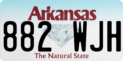 AR license plate 882WJH