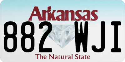 AR license plate 882WJI