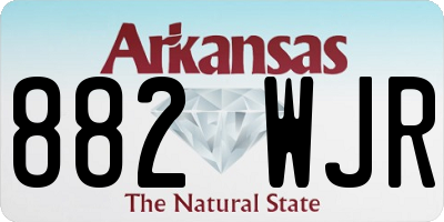 AR license plate 882WJR