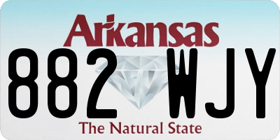 AR license plate 882WJY