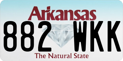 AR license plate 882WKK