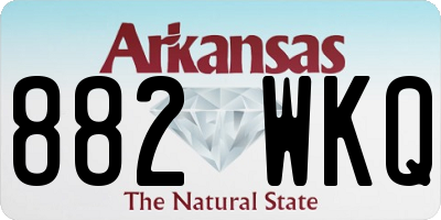 AR license plate 882WKQ