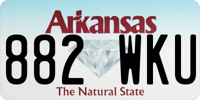 AR license plate 882WKU
