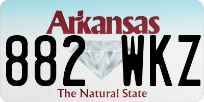 AR license plate 882WKZ