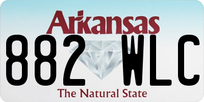 AR license plate 882WLC