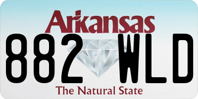 AR license plate 882WLD