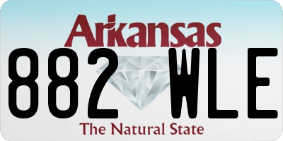 AR license plate 882WLE
