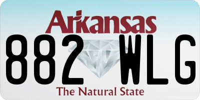AR license plate 882WLG