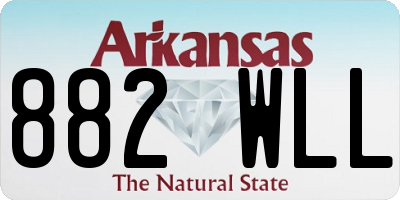 AR license plate 882WLL
