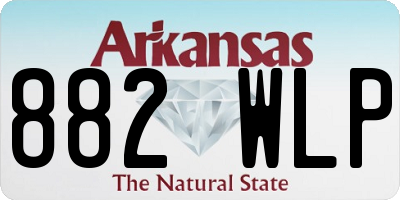 AR license plate 882WLP