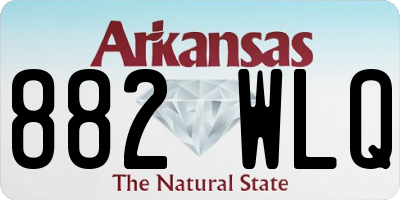 AR license plate 882WLQ
