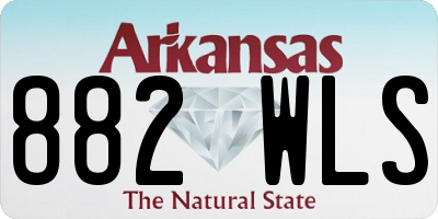 AR license plate 882WLS