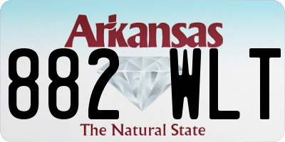 AR license plate 882WLT