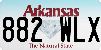 AR license plate 882WLX