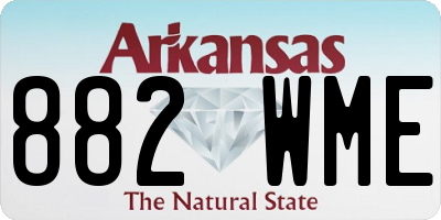 AR license plate 882WME