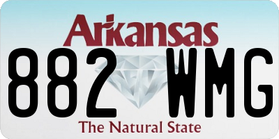 AR license plate 882WMG