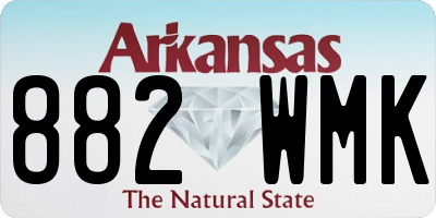 AR license plate 882WMK