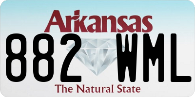 AR license plate 882WML