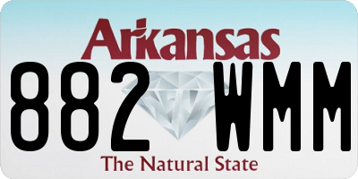 AR license plate 882WMM
