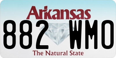 AR license plate 882WMO