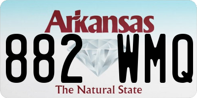 AR license plate 882WMQ