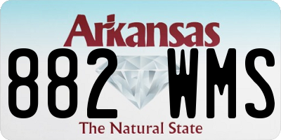 AR license plate 882WMS