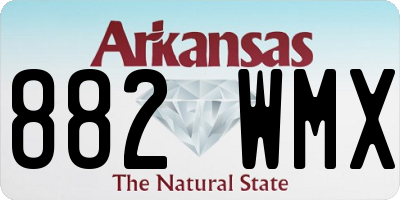 AR license plate 882WMX