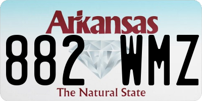 AR license plate 882WMZ