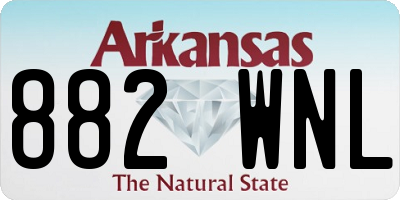 AR license plate 882WNL