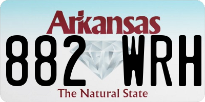AR license plate 882WRH