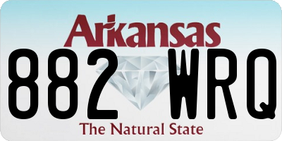 AR license plate 882WRQ