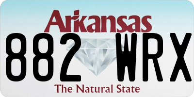 AR license plate 882WRX