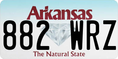 AR license plate 882WRZ