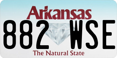 AR license plate 882WSE
