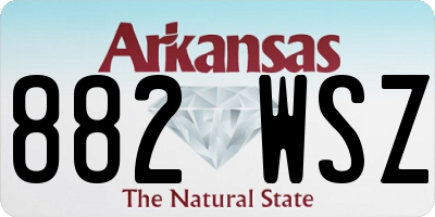 AR license plate 882WSZ