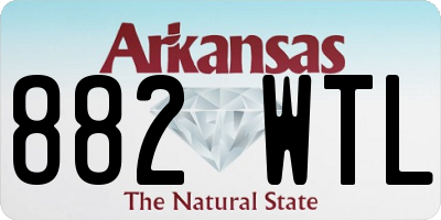 AR license plate 882WTL