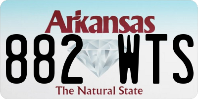 AR license plate 882WTS