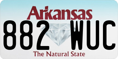 AR license plate 882WUC
