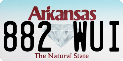 AR license plate 882WUI